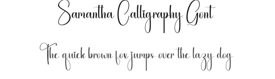 Samantha Calligraphy Font by andikastudio — Script Handwritten Font