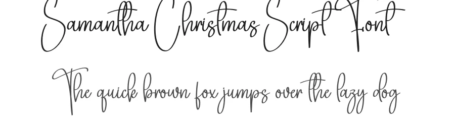Samantha Christmas Script Font by creativeletter — Script Handwritten Font