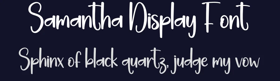 Samantha Display Font by creativeletter — Script Handwritten Font — thumbnail 2