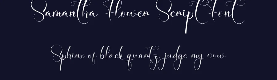 Samantha Flower Script Font by creativeletter — Script Handwritten Font — thumbnail 2