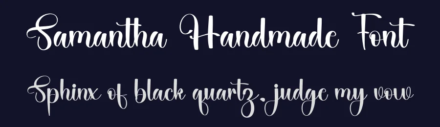 Samantha Handmade Font by freshtypeink — Script Handwritten Font — thumbnail 2