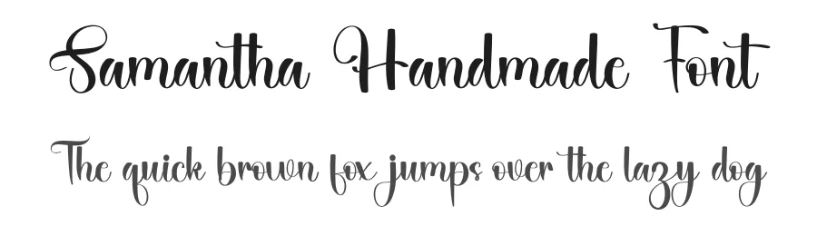Samantha Handmade Font by freshtypeink — Script Handwritten Font