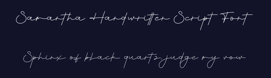 Samantha Handwritten Script Font by creativeletter — Script Handwritten Font — thumbnail 2