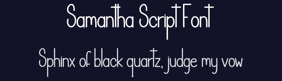 Samantha Script Font by creativeletter — Display Font — thumbnail 2
