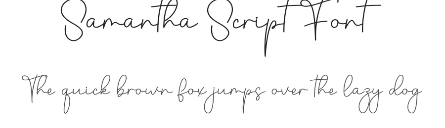 Samantha Script Font by creativeletter — Script Handwritten Font