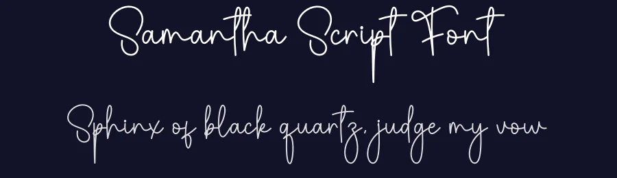Samantha Script Font by creativeletter — Script Handwritten Font — thumbnail 2
