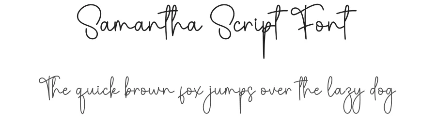 Samantha Script Font by creativeletter — Script Handwritten Font