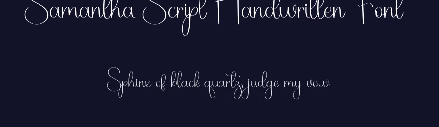 Samantha Script Handwritten Font by freshtypeink — Script Handwritten Font — thumbnail 2