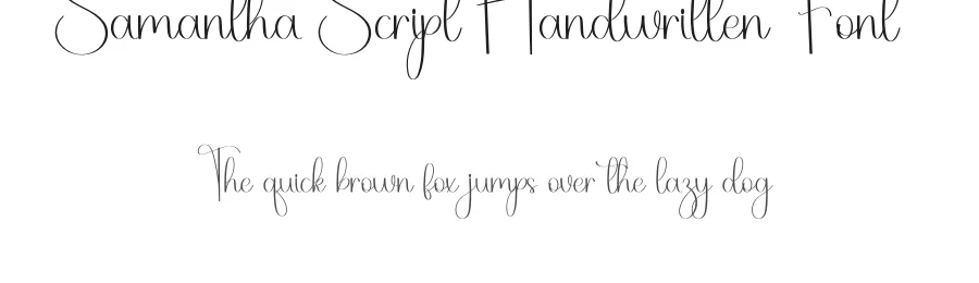 Samantha Script Handwritten Font by freshtypeink — Script Handwritten Font