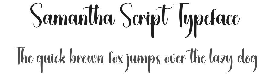 Samantha Script Typeface by creativeletter — Script Handwritten Font