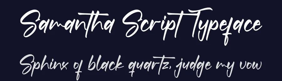 Samantha Script Typeface by letterfabric — Script Handwritten Font — thumbnail 2