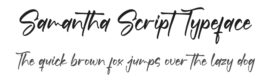 Samantha Script Typeface by letterfabric — Script Handwritten Font