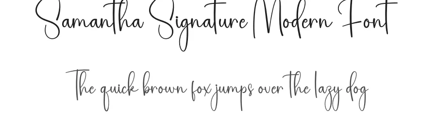 Samantha Signature Modern Font by creativeletter — Script Handwritten Font