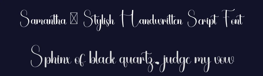 Samantha – Stylish Handwritten Script Font by freshtypeink — Script Handwritten Font — thumbnail 2