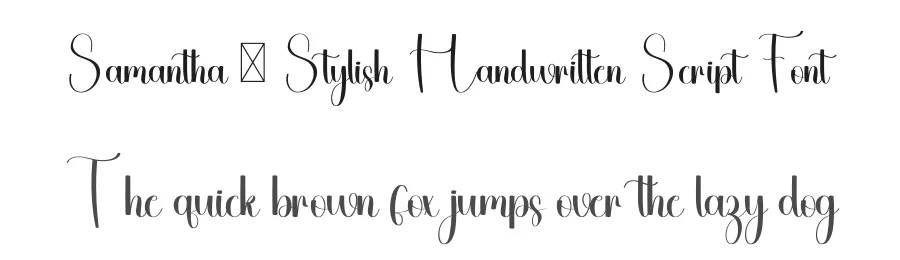 Samantha – Stylish Handwritten Script Font by freshtypeink — Script Handwritten Font