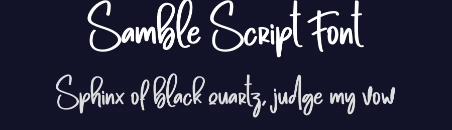 Samble Script Font by creativeletter — Script Handwritten Font — thumbnail 2