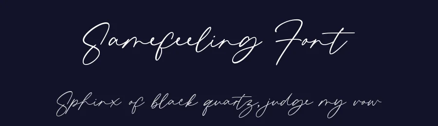 Samefeeling Font by qwrtype — Script Handwritten Font — thumbnail 2