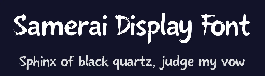 Samerai Display Font by ryutype — Script Handwritten Font — thumbnail 2