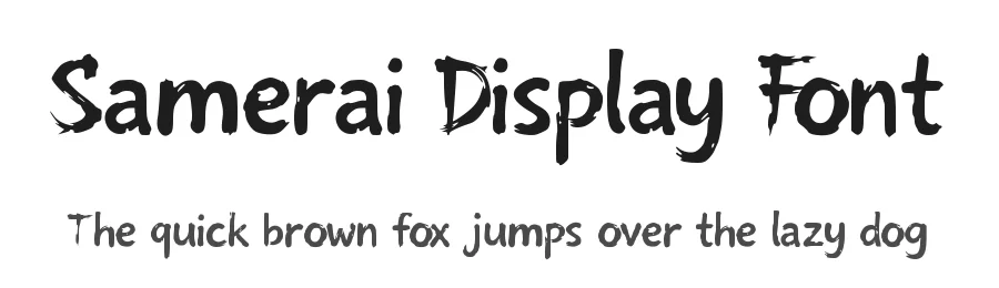 Samerai Display Font by ryutype — Script Handwritten Font