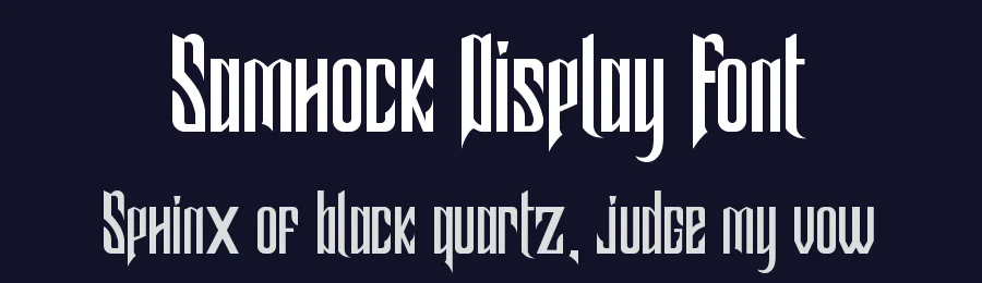 Samhock Display Font by fontkong — Display Font — thumbnail 2