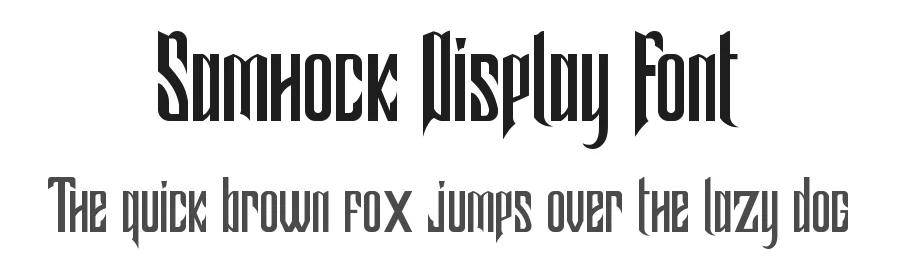 Samhock Display Font by fontkong — Display Font