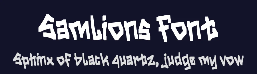 Samlions Font by Minimalist Eyes — Display Font — thumbnail 2