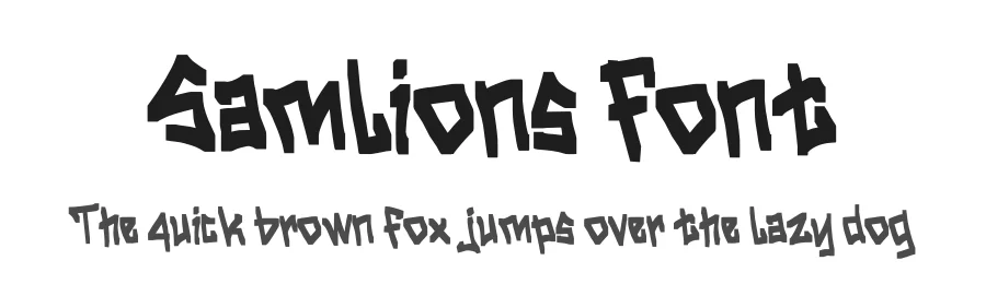 Samlions Font by Minimalist Eyes — Display Font