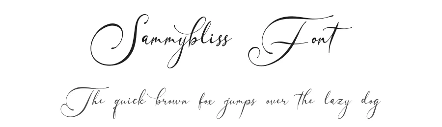 Sammybliss Font by Denustudios — Script Handwritten Font
