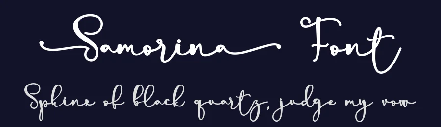 Samorina Font by Thomas Aradea — Script Handwritten Font — thumbnail 2