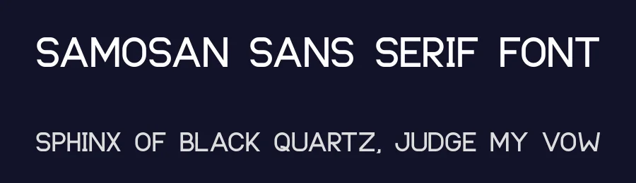 Samosan Sans Serif Font by Abdurrasyidismail — Sans Serif Font — thumbnail 2