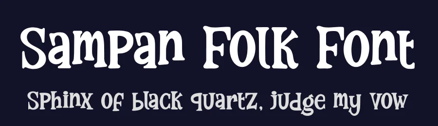 Sampan Folk Font by Gracetypestudio — Display Font — thumbnail 2