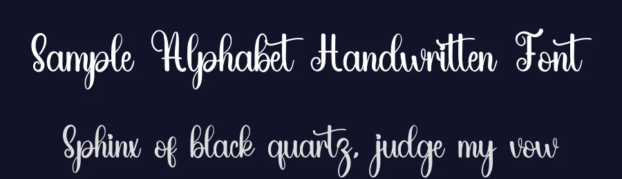 Sample Alphabet Handwritten Font by inermediaSTUDIO — Script Handwritten Font — thumbnail 2