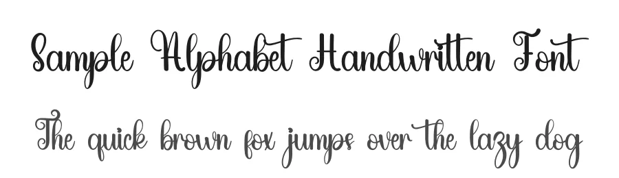 Sample Alphabet Handwritten Font by inermediaSTUDIO — Script Handwritten Font