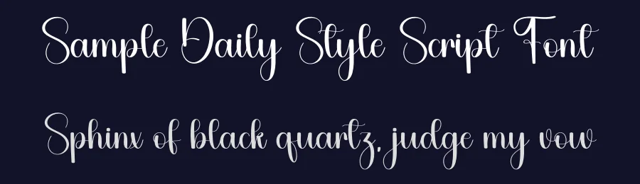 Sample Daily Style Script Font by freshtypeink — Script Handwritten Font — thumbnail 2