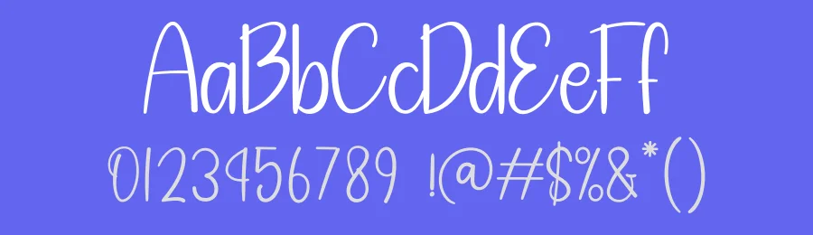 Sample Handmade Display Font by creativeletter — Display Font — thumbnail 3