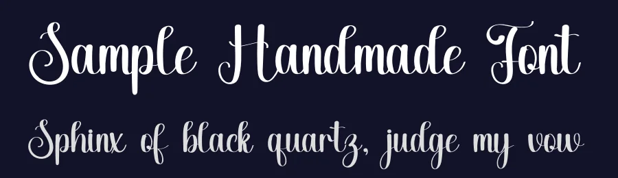 Sample Handmade Font by inermediaSTUDIO — Script Handwritten Font — thumbnail 2