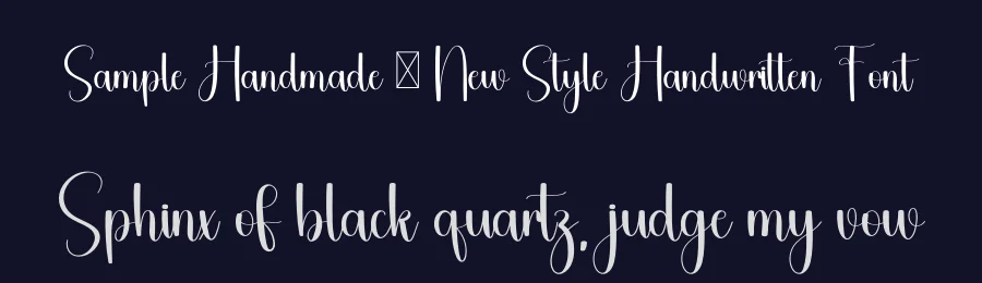 Sample Handmade – New Style Handwritten Font by freshtypeink — Script Handwritten Font — thumbnail 2
