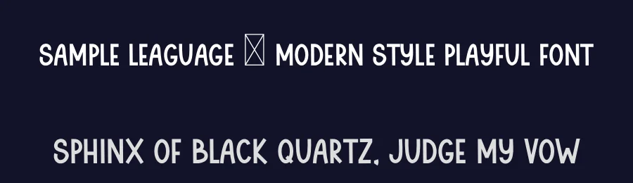 Sample Leaguage – Modern Style Playful Font by freshtypeink — Display Font — thumbnail 2
