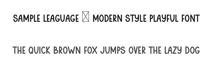 Sample Leaguage – Modern Style Playful Font by freshtypeink — Display Font