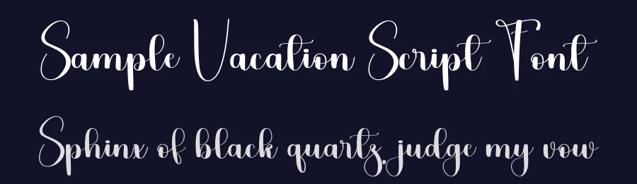 Sample Vacation Script Font by freshtypeink — Script Handwritten Font — thumbnail 2