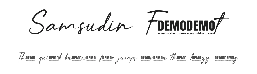 Samsudin Font by didiksaputra — Script Handwritten Font