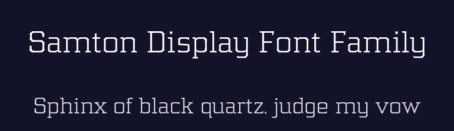 Samton Display Font Family by Ilham Herry — Display Font — thumbnail 2