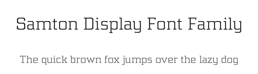 Samton Display Font Family by Ilham Herry — Display Font