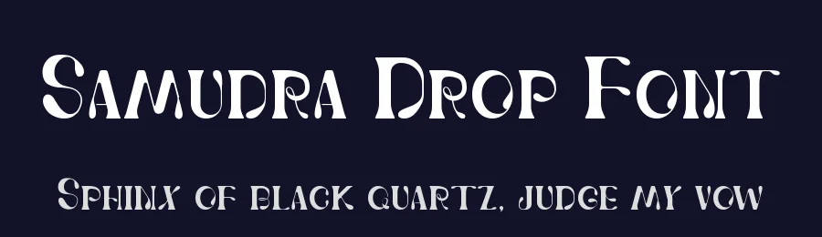 Samudra Drop Font by imamfathoni0 — Display Font — thumbnail 2