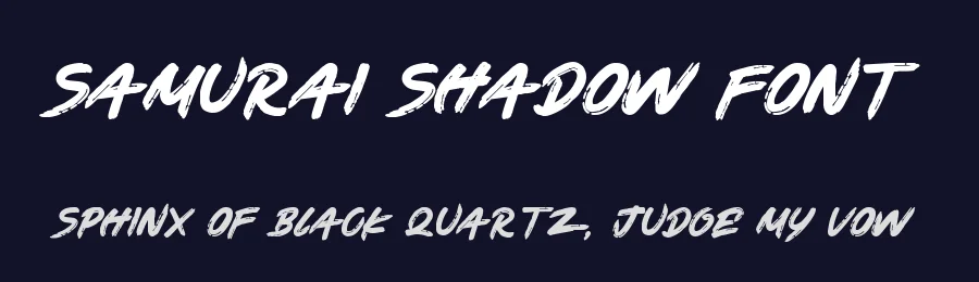 Samurai Shadow Font by UICreative — Script Handwritten Font — thumbnail 2
