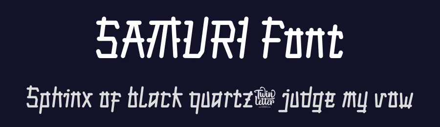 SAMURI Font by twinletter — Display Font — thumbnail 2