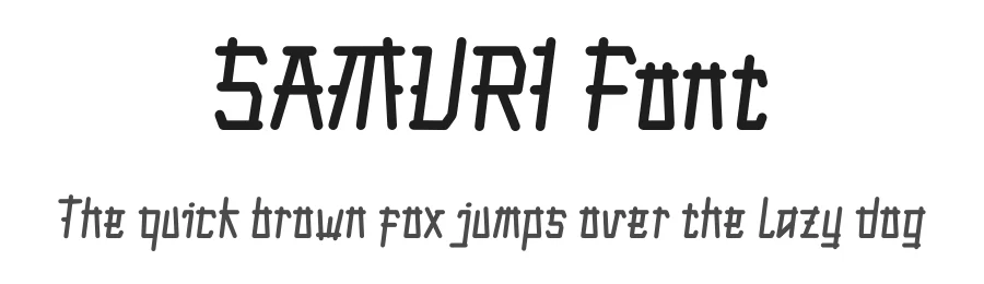 SAMURI Font by twinletter — Display Font
