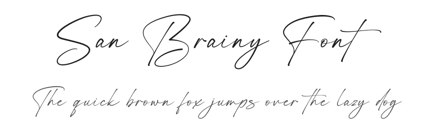 San Brainy Font by Rantautype — Script Handwritten Font