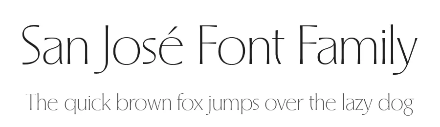 San JosΓ© Font Family by DualType β Display Font