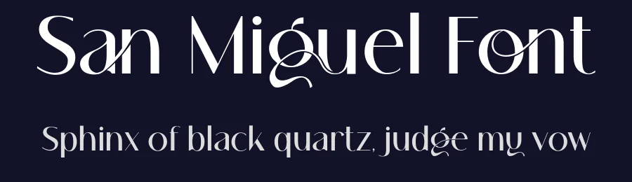 San Miguel Font by Sensatype Studio — Sans Serif Font — thumbnail 2